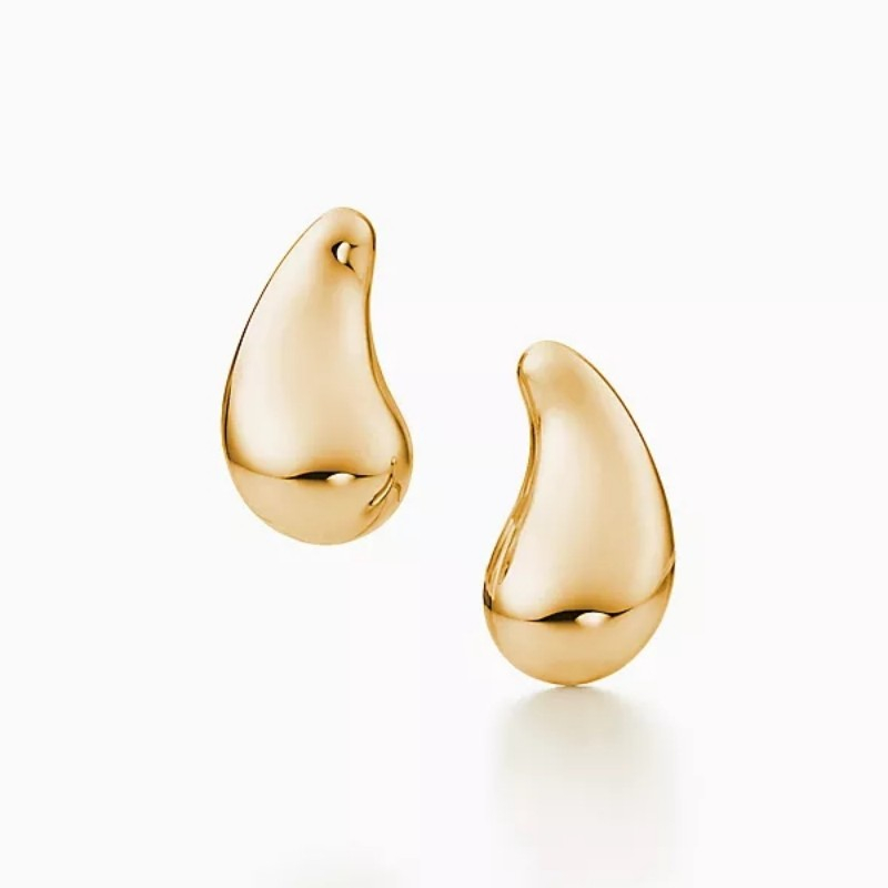 T bean Design stud earrings Charm teardrop Love earrings 925 sterlling silver 18k gold plated jewelry Fashion Classic Luxury Brand309g