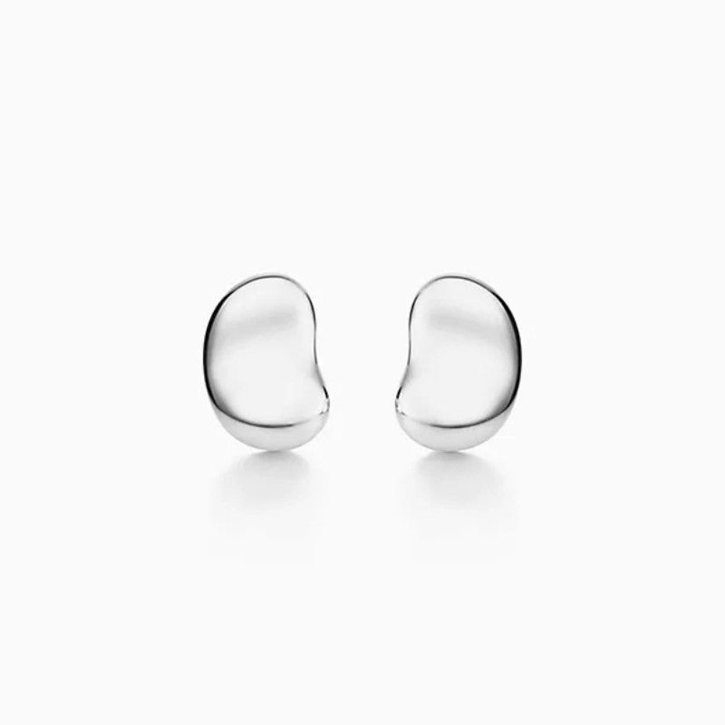 T bean Design stud earrings Charm teardrop Love earrings 925 sterlling silver 18k gold plated jewelry Fashion Classic Luxury Brand309g