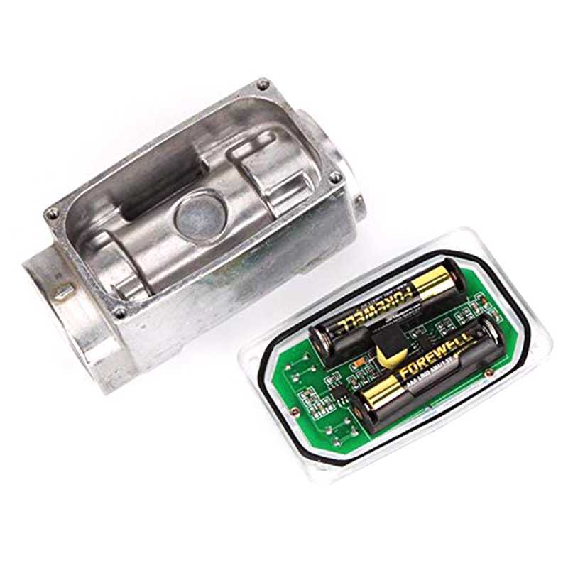 Turbine stromingsmeter Elektronische digitale stroommeter vloeibare water brandstofgas Die Sel Meet 3/4 inch BSP