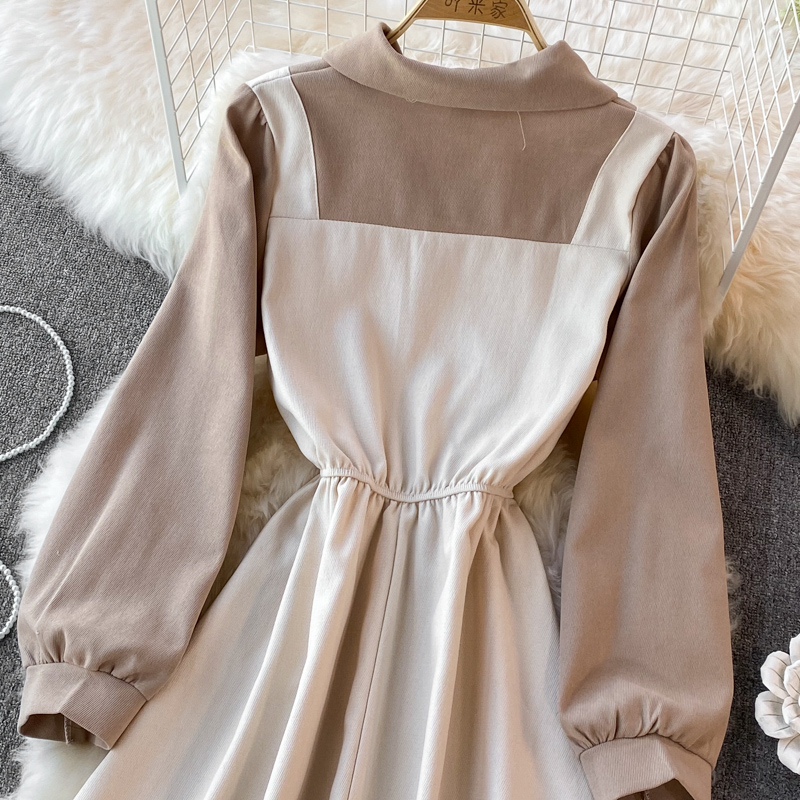 2023 Fashion A Line Casual Dresses Sexy Summer New arrive Above Knee Lace dress women Short sleeve Runway Vetidos Korean Two-piece Robe Contrast Peter French Vestido