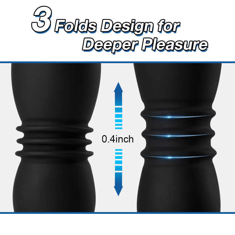 Massager Heseks Anal Vibrator Butt Plug with Vibration Wireless Prostate Stimulator Husband for Men Masturbating