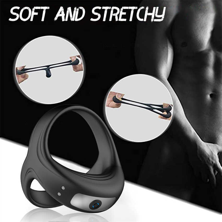 Itens de beleza vibradores cockring silicone pênis anel atraso ejaculação brinquedos sexy para homens gabinesage