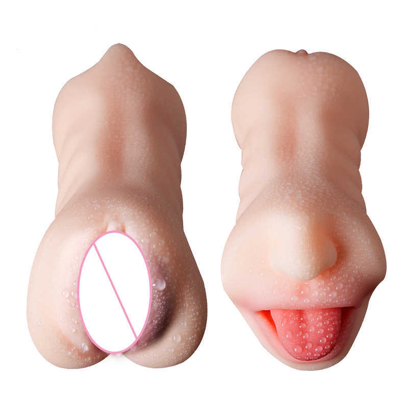 Pwięzy kosmetyczne Męska masturbator sztuczna pochwa cipka S Cup 3D głębokie gardło realistyczna anal miękka krzemowa zabawka erotyczna