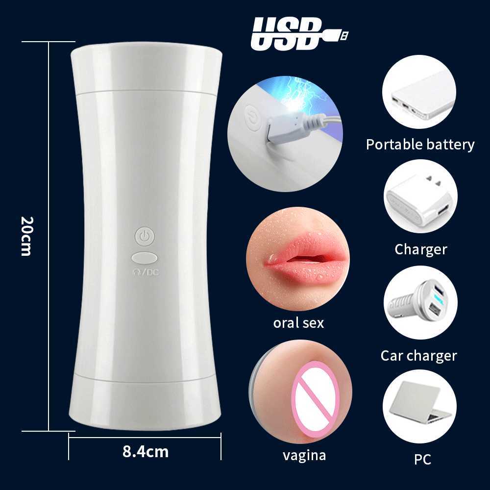 Articles de beauté Double canal mâle automatique masturbation tasse vraie chatte sucer prononcé machine à pipe avec support vibrateur adulte sexy jouets 18