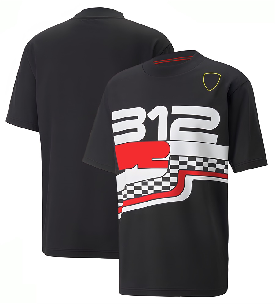 F1ジャージーTシャツ2022フォーミュラ1チームロゴブランドTシャツ夏の男子カジュアルスポーツスタイル通気性半袖ティープラスサイズ