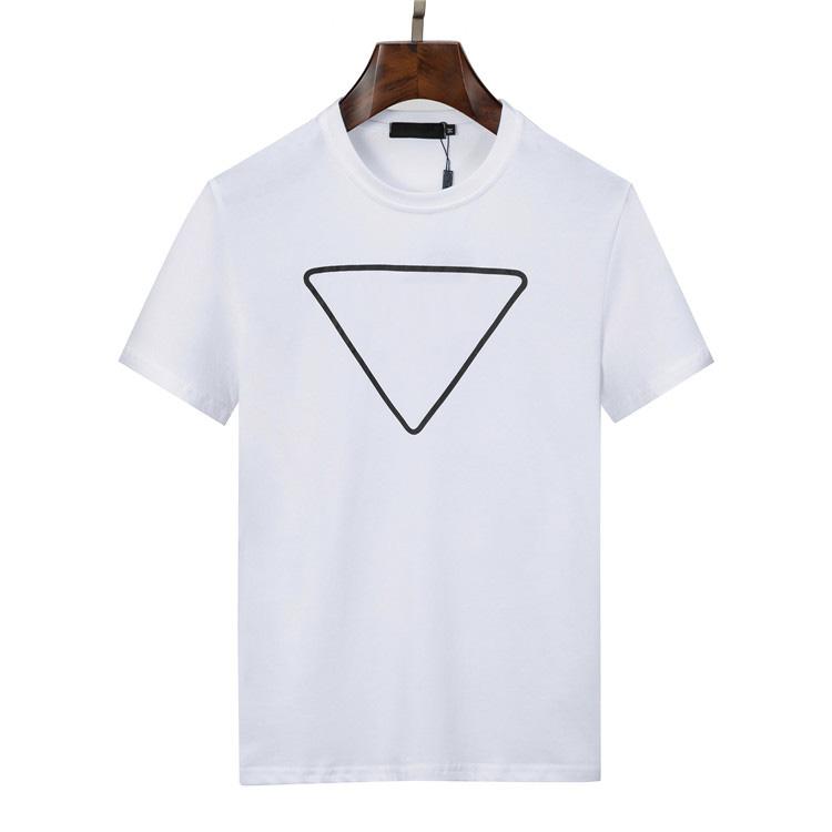 Camisetas para hombres Bolso de dise￱ador Fashion Fashion manga corta Color s￳lido Transpirable Camiseta redonda de cuello redondo para mujeres Tama￱o de hombre verde blanco y blanco S-4XL