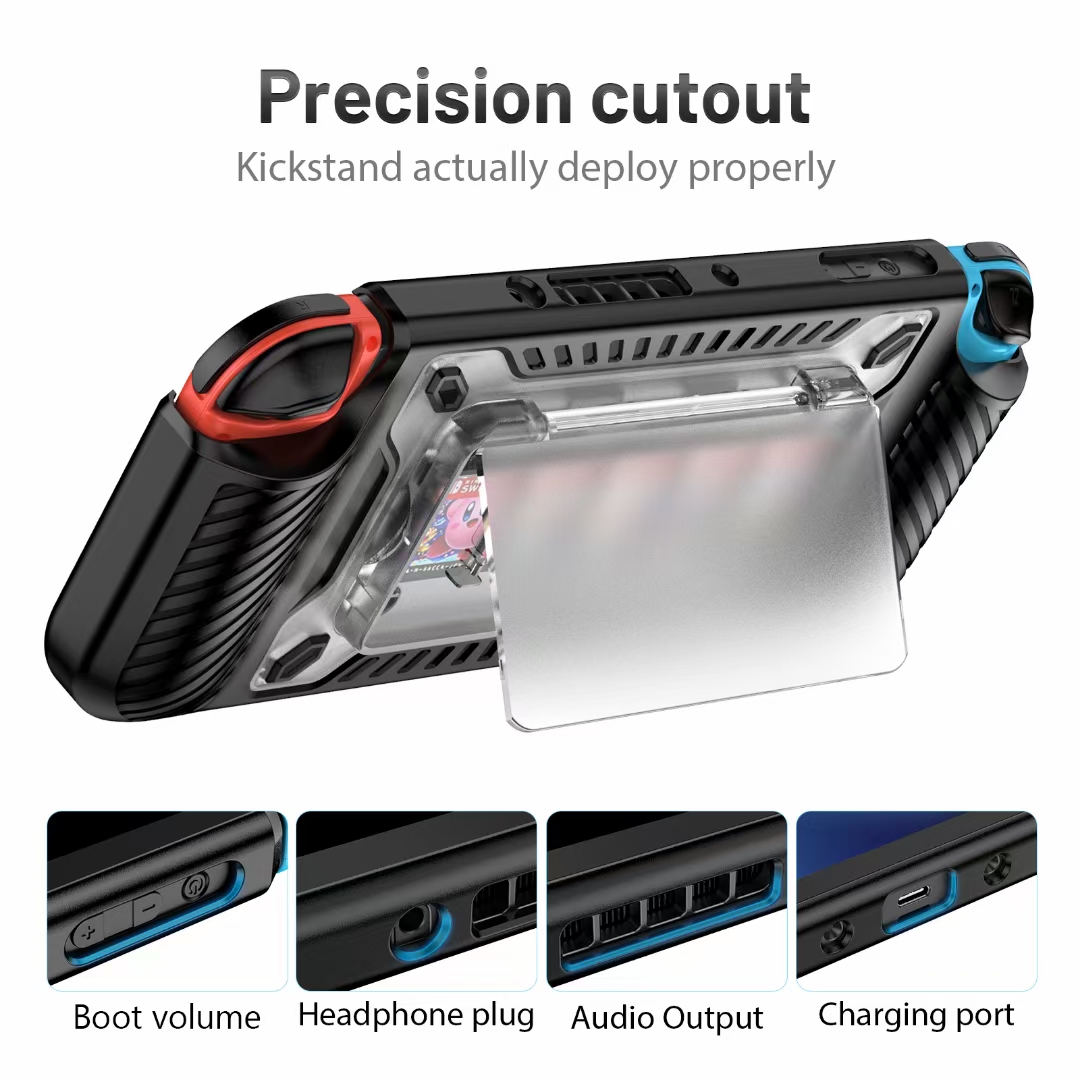 Custodia morbida con supporto supporto anti-fingerprint in silicone interruttore posteriore del supporto OLED