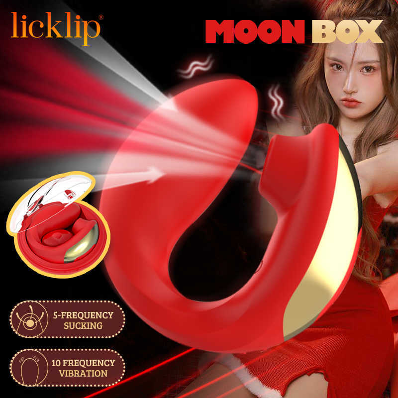 Artículos de belleza LICKLIP sexyToys Vibrador de succión para parejas Estimulador del clítoris Carga USB flexible motor dual juguete sexy Pezón Clítoris