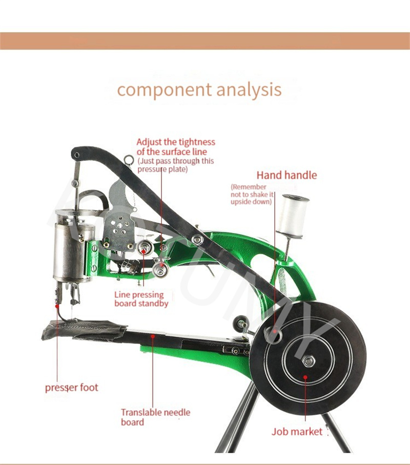 Home Manual Industrial Shoe Making Machine Leather Sewing Equipment Shoe Repair Machine For Shoes With Stand