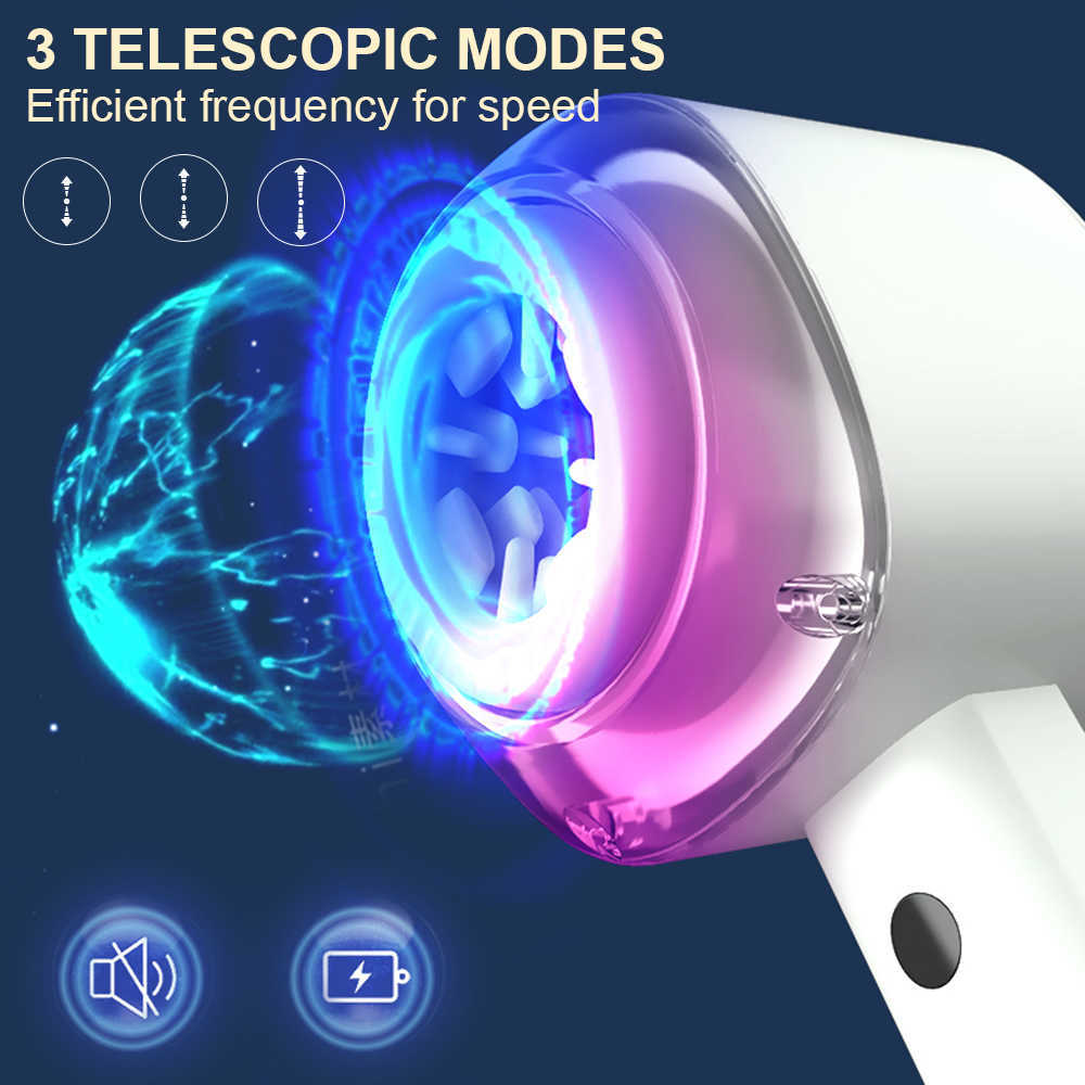 Beauty Items Automatic HandsFree Male Masturbaters Telescopic Cup Stroker sexy Toys For MenMale Masturbator Masturbation Massager