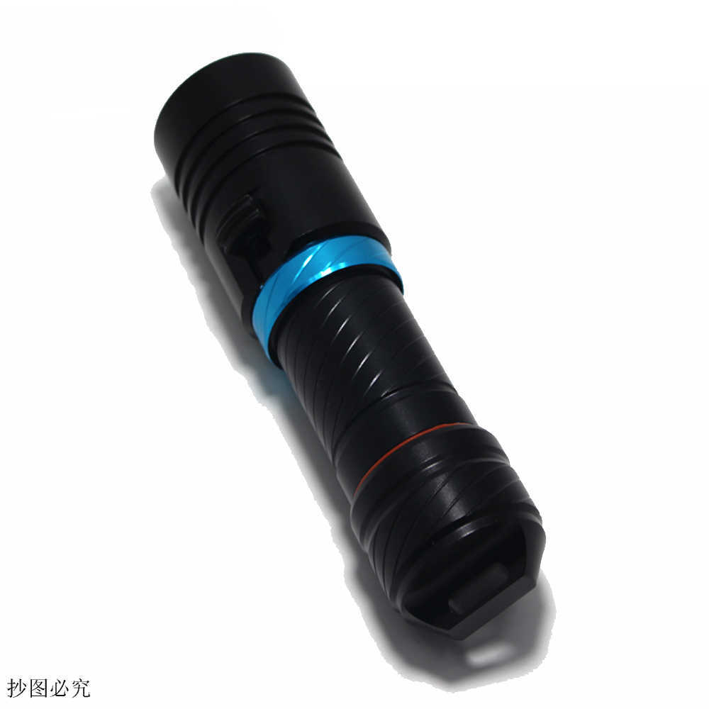 Flashlights Torches Diving Flashlight IP68 Highest Waterproof Rating Professional Diving Light Powered By 26650 Battery With Hand Rope 0109