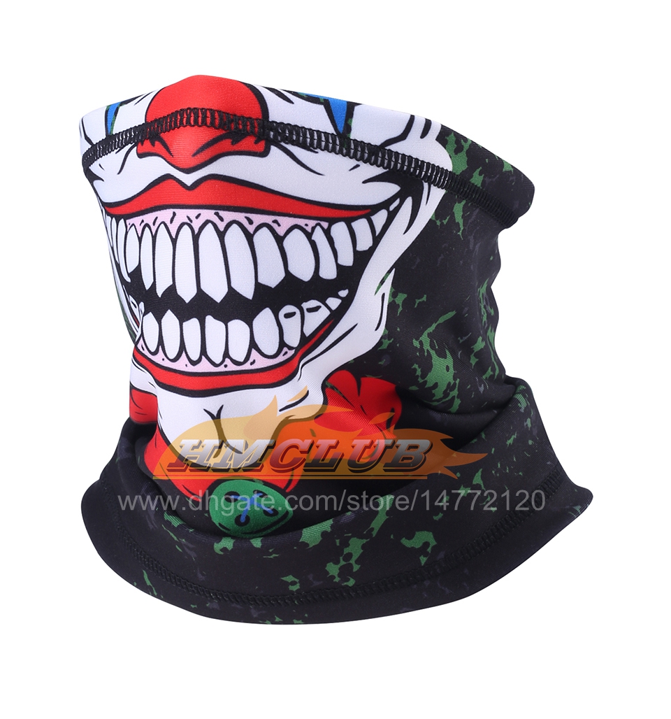 mzz65 فصل الشتاء الصوف balaclava moto neck gaiter غطاء الوجه الدافئ للدراجة النارية أنبوب المهرج وشاح راكب الدراجة النارية التزلج على الجليد الهيب هوب باندانا الرجال