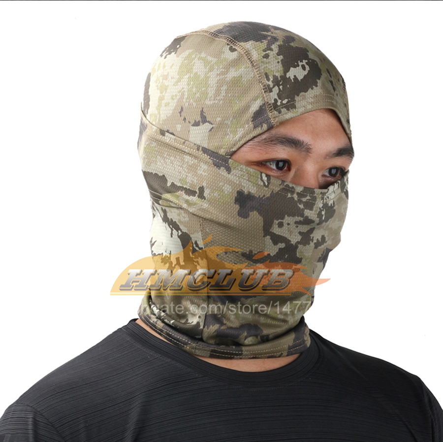 MZZ55 Passamontagna mimetico tattico motocicletta Maschera motocicletta Wargame Visiera casco da caccia Maschera teschio moto militare