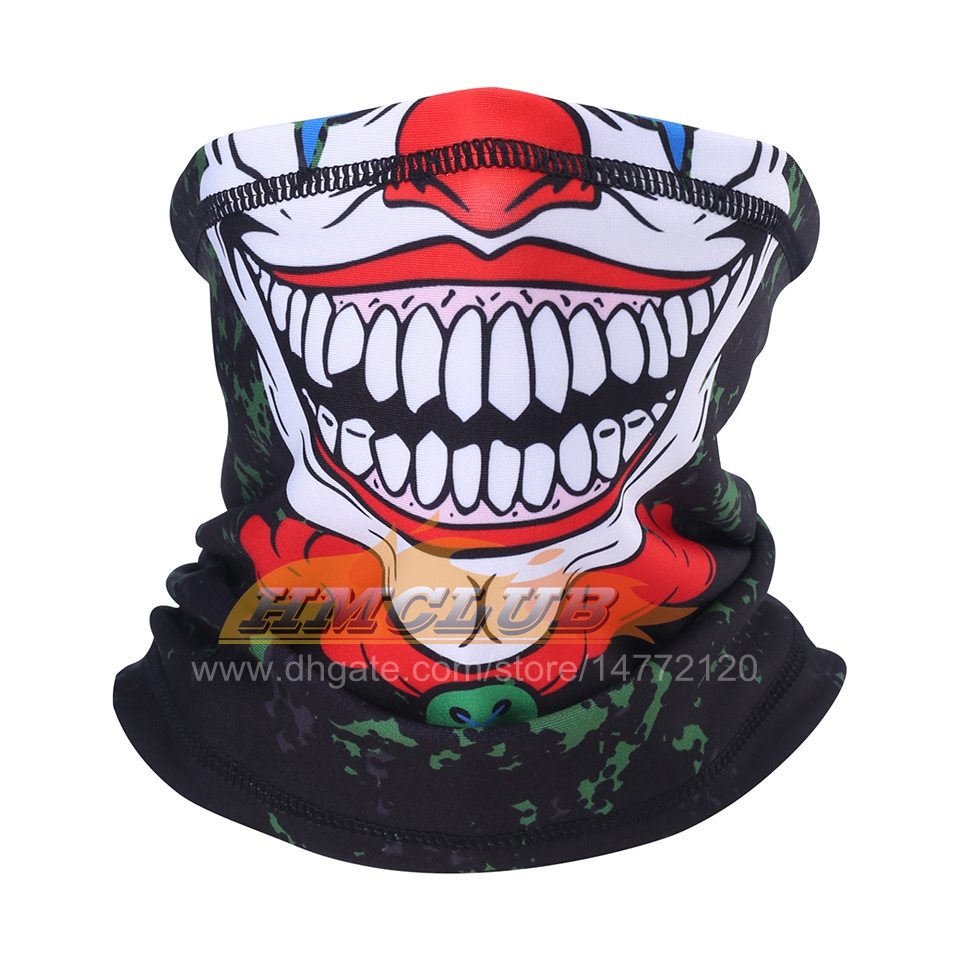 mzz65 فصل الشتاء الصوف balaclava moto neck gaiter غطاء الوجه الدافئ للدراجة النارية أنبوب المهرج وشاح راكب الدراجة النارية التزلج على الجليد الهيب هوب باندانا الرجال