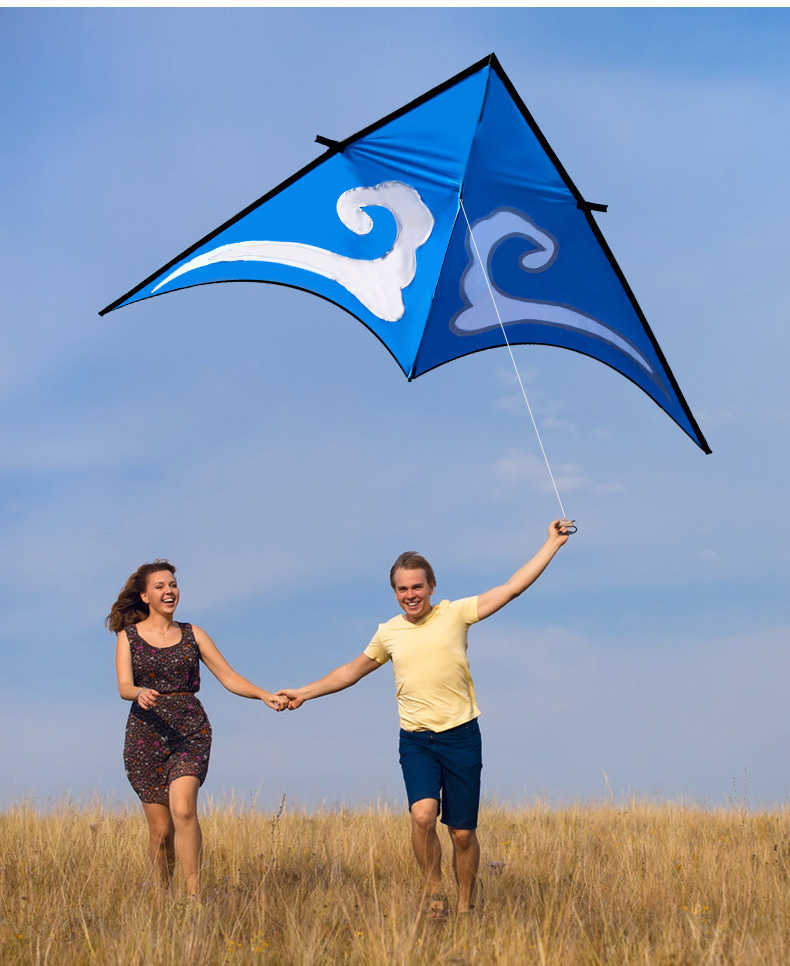 Strong Cute Delta kite !Huge Beginner Kites for Kids Adults Come With String And Handle 0110