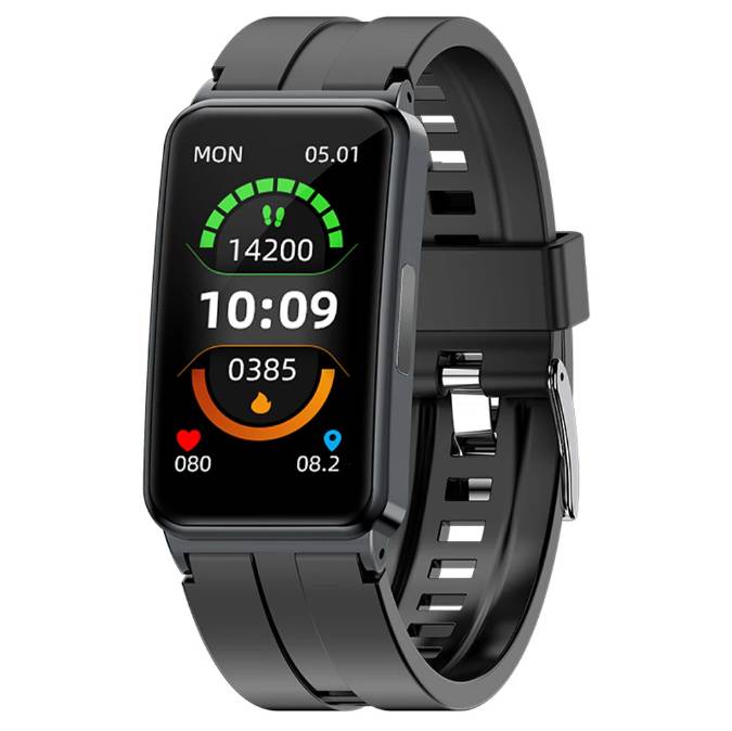 Bloedglucose slimme band horloge Lichaamstemperatuur ECG HRV-bewaking Fitness slimme armband IP67 Waterdichte multisportmodi290K