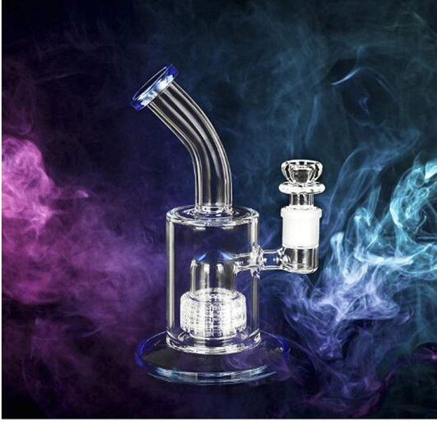 Recycler Dab rigs Matrix Perc Hookahs Bongos de Água de Vidro Cachimbo de Fumar Plataforma de Petróleo Heady Bongos de Água Com 14mm Banger