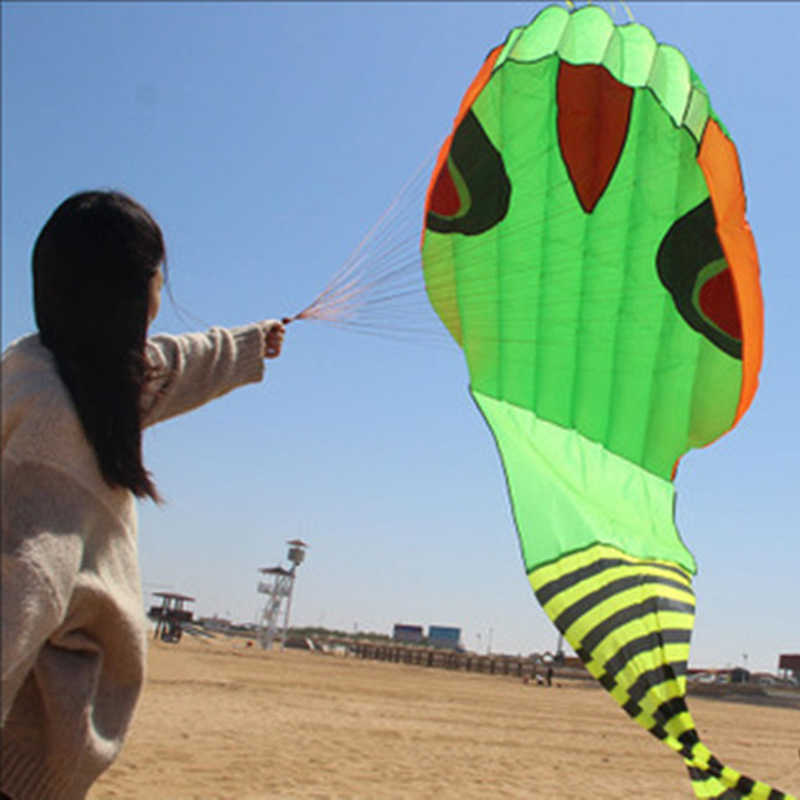 s 60m Large Snake Soft Automatic table Animal Adult Outdoor Sports Flight Tool Single Line Kite Anti-tearing 0110