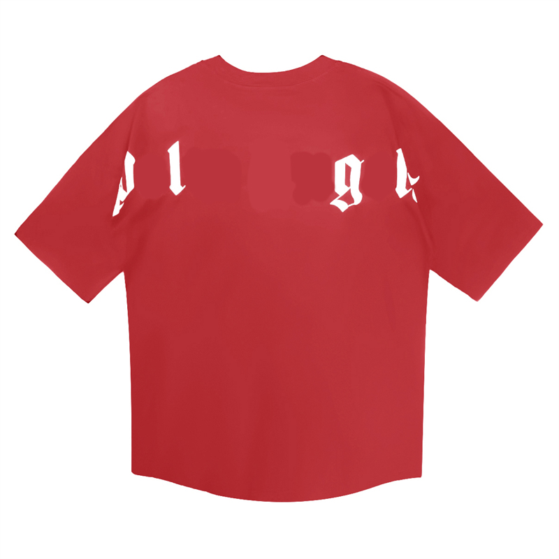Camiseta de designer masculino de luxo camisetas vermelhas pretas camisetas impressas de manga curta designer de marca de moda top six colors size s-xl