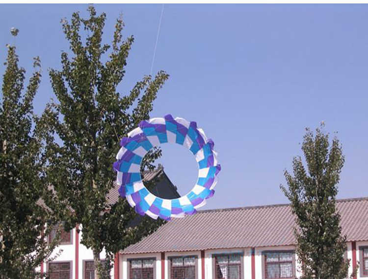 Diameter 300 cm Power Single Line Rainbow Light Ring Kite / RipStop Nylon drakar med Flying Tools Beach Kite Flying 0110