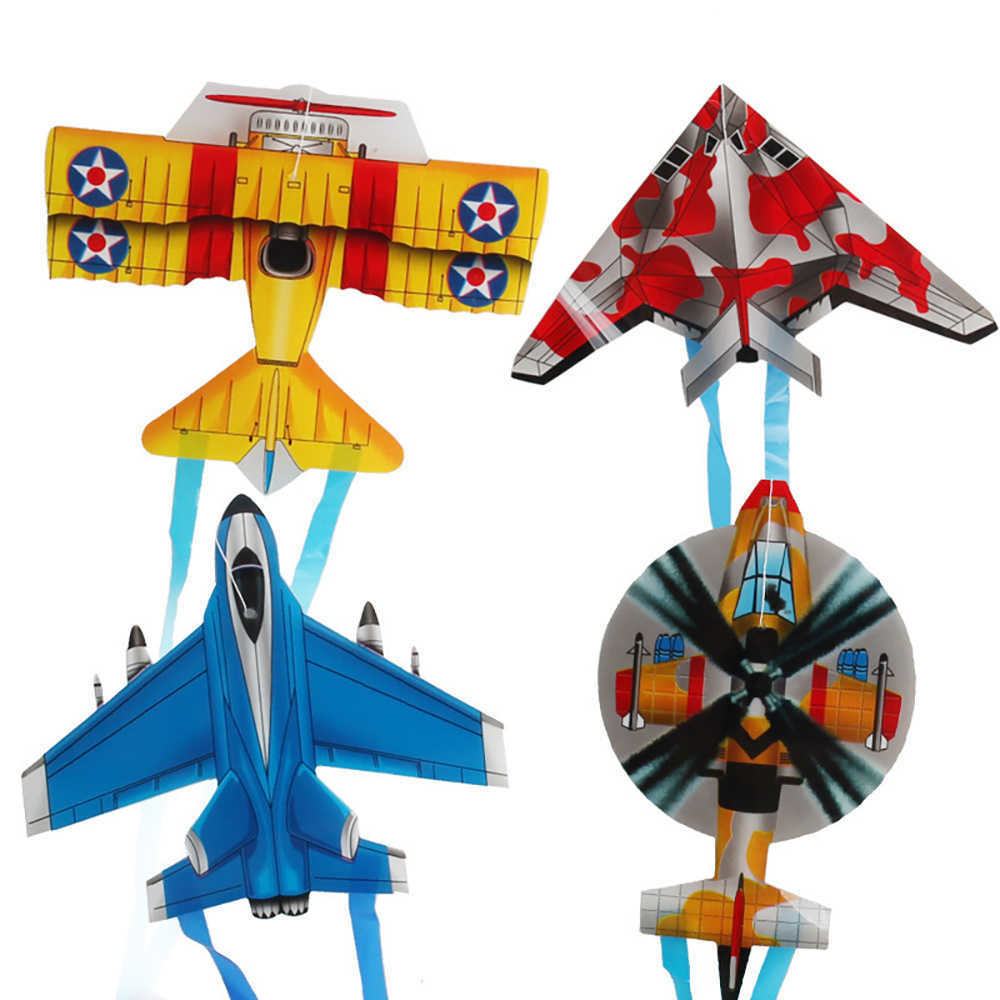 Kites Portable Children Outdoor Parent-child Interactive Toy Cartoon Airplane Butterfly Insect Mini Kite 0110