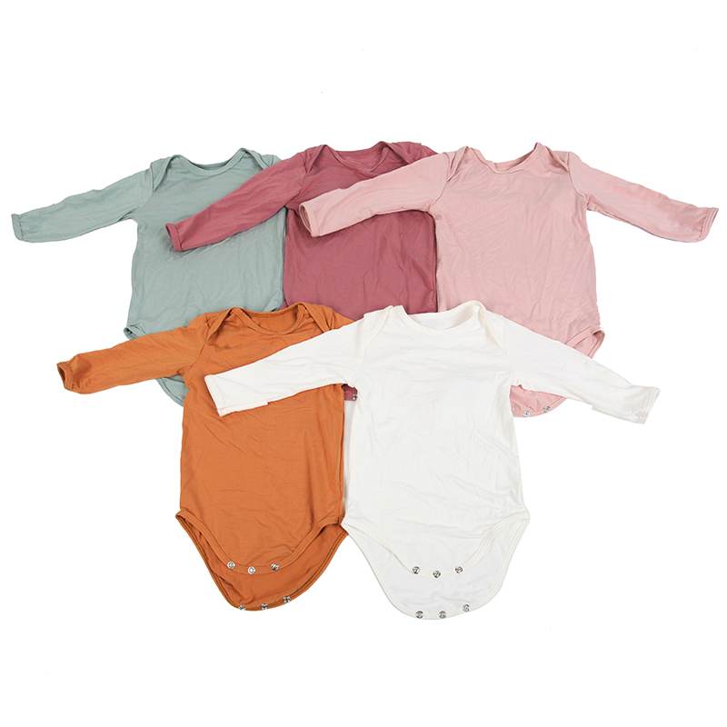 Baby ropa bebe body neonati top girl maniche lunghe rompiere abiti bodyuits neow 0-6m boys neonate cotone estate corpo puro colore