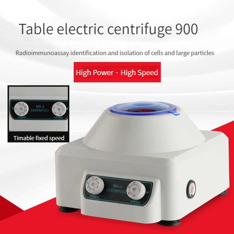 Portable Appliance Testing 900-2 Electric Laboratory Centrifuge Can Be Timed And Fixed Speed PRP PRF Plasma Serum Machine Low Speed 2086xg Medical Centrifuge