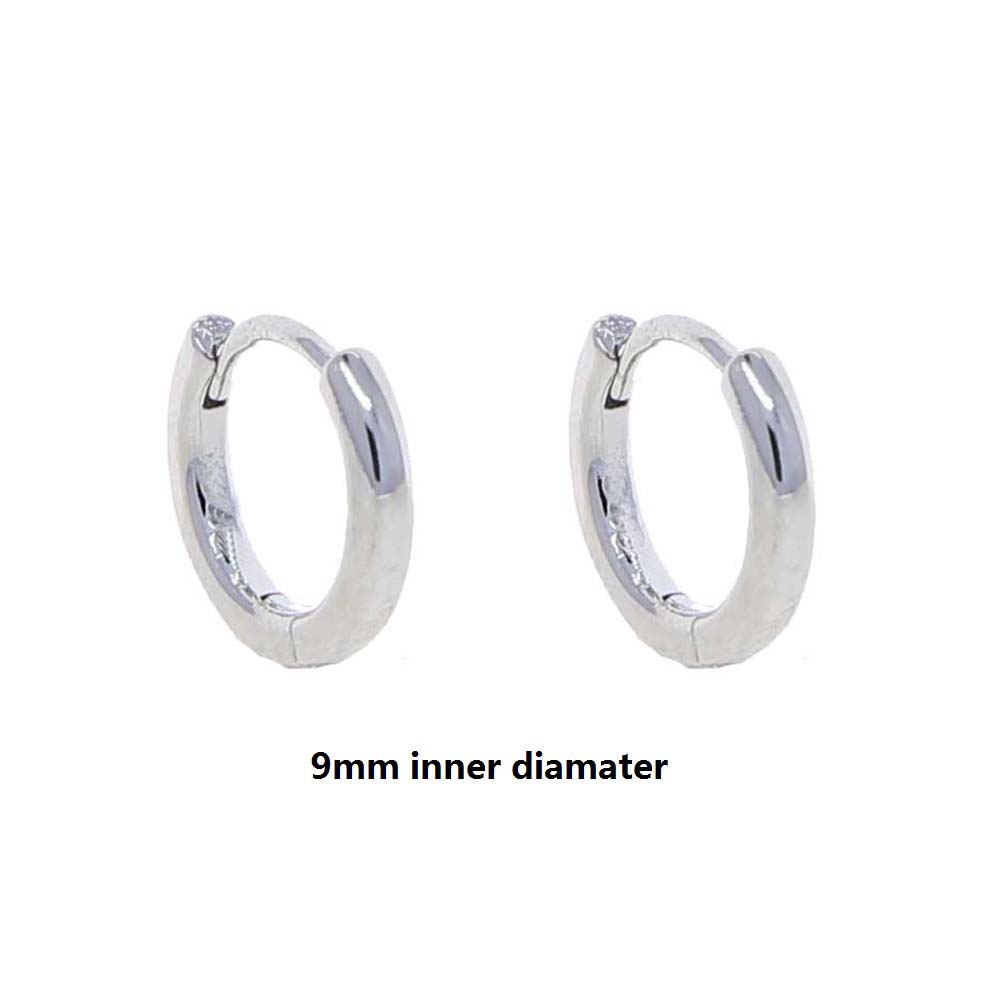 New Highlig Round Hoop Earring For Women FaShion Jewelry Argento Colore Delicato Orecchini a cerchio Gioielli Diametro interno 5MM-9MM