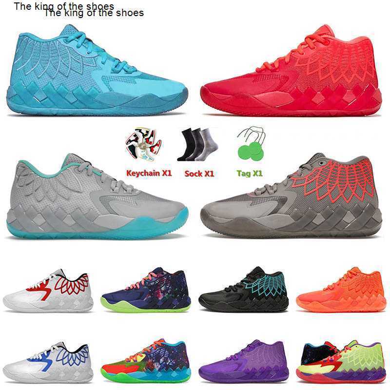 Pums Lamelo Ball MB.01 Basketball Shoes for Mens Size 12 All Blue Rick And Morty Red Ridge Beige Buzz City Galaxy Tennis Sports Outdoor