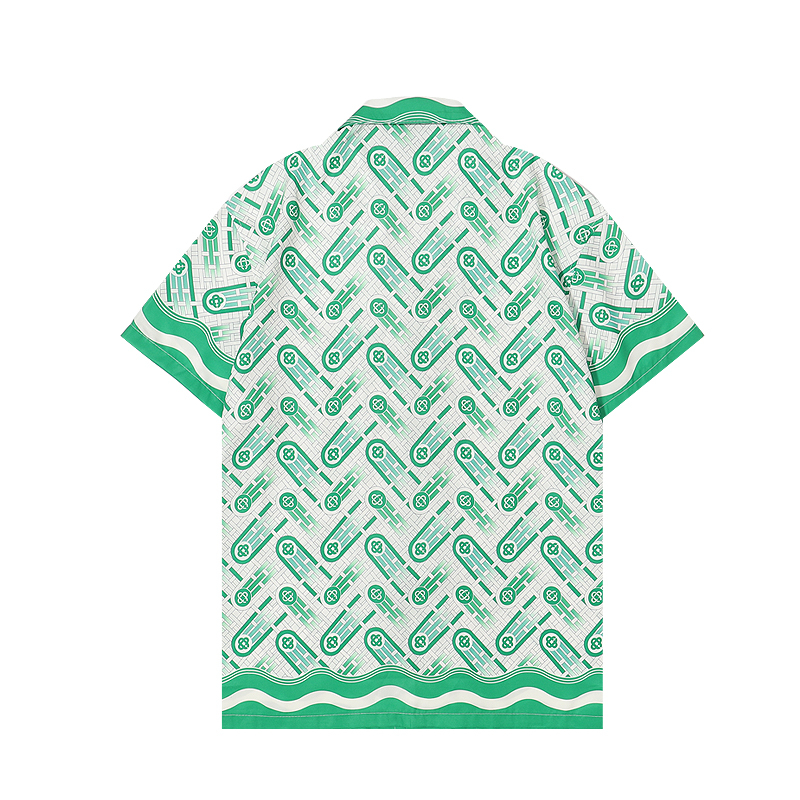 Casablanc-s 22ss designer shirts Masao San print mens casual shirt dames losse zijden shirt korte mouwen luxe t-shirt hoogwaardige tees maat M-3XL #88888