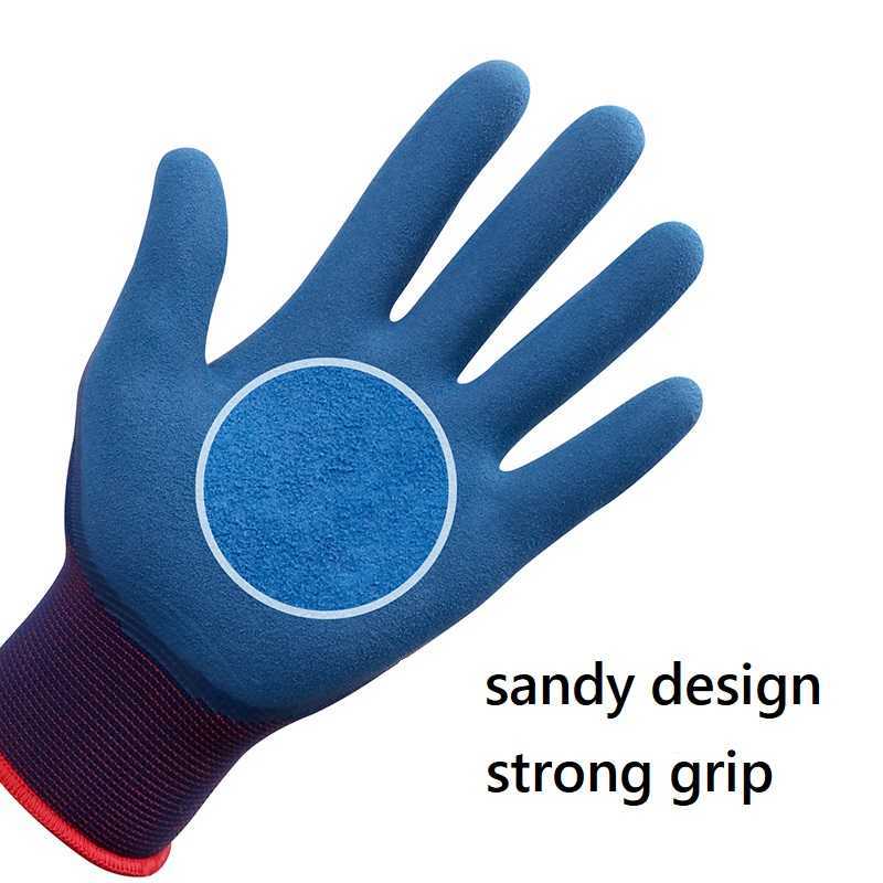 XINGYU Hand Protection Safety Gloves Washable Latex Coated Abrasion Resistant Work Strong Grip Mechanic