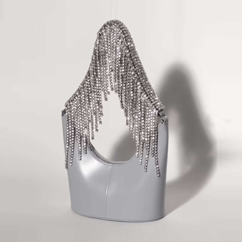 Evening bag Super Hot 2022 New Summer Crystal Rhinestone Ladies Hand Bag Tassel