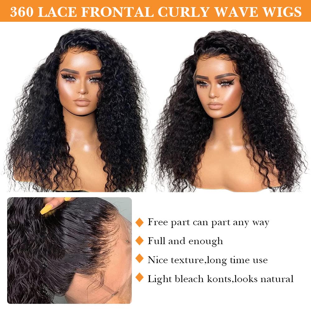Transparent HD Curly Human Hair Wigs 360 Full Spets Pre Plucked High Ponytail Bun 360 Spets Frontal Wigs With Baby Hair Natural Short Diva1