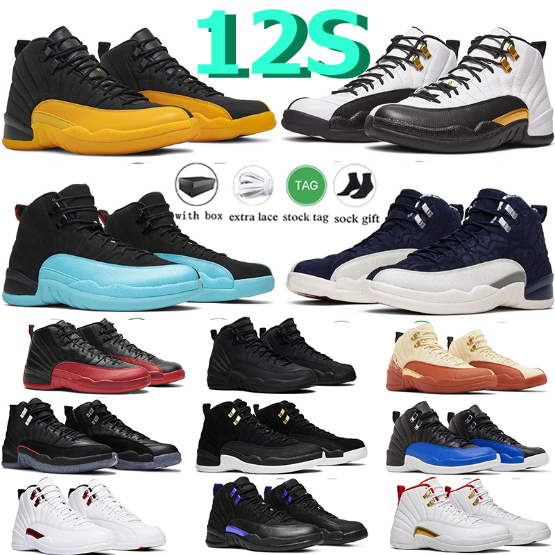 Uomini 12s Baskaetball Scarpe 12 Black Taix Hyper Royal Royalty Playoff Twist Dark Concord Inverse Influ Game University Gold French Blue The Master Mens Sneakers Sports