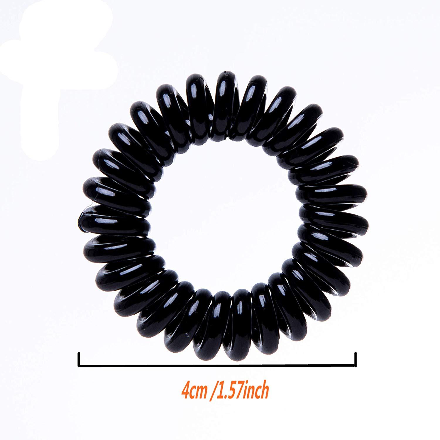 HOT Spring Hair Ties Women's Head Rope hair accessories Spiral Scrunchies simple high stretch PTU Hair Rope Telephone Line Scrunchies