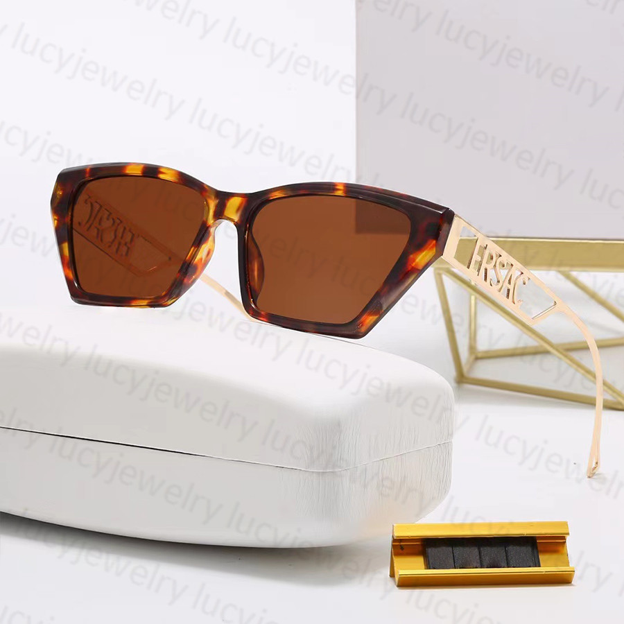 Designer óculos de sol moda mulheres homens óculos de sol carta design sol vidro adumbral 5 cores opcional194f