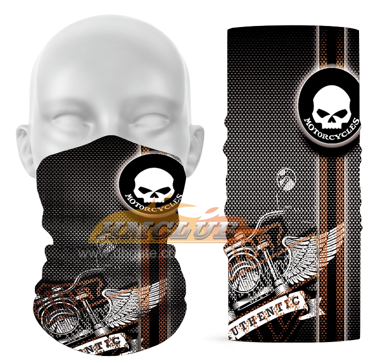 MZZ82 Yarım Yüz Motosiklet Yüz Maskesi Harley Moto Bisiklet Bisiklet Maskesi Nefes Alabilir Moto Scarf Bandana Balaclava Kafatası Kartal Desen