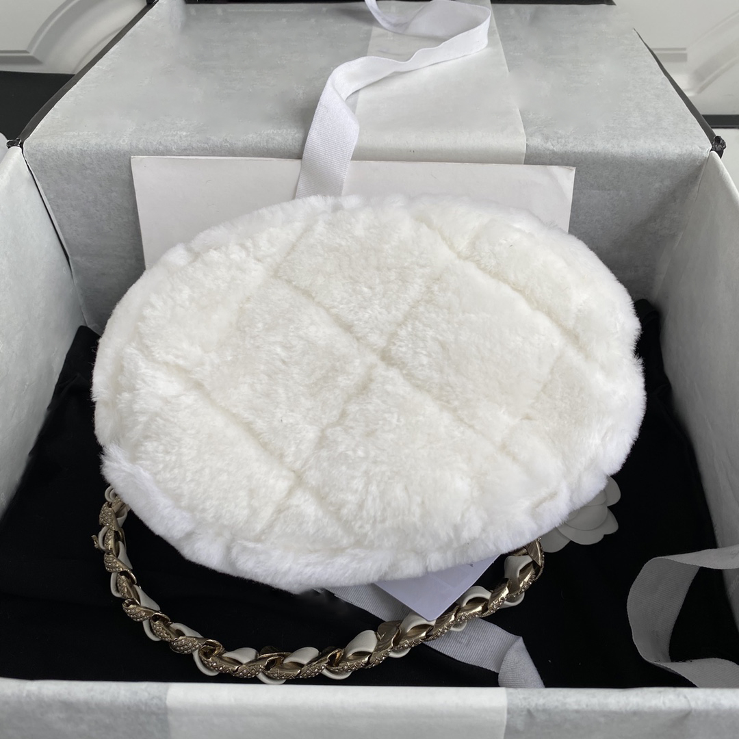 Kış kabarık kova çantası lüks tasarımcı çanta kadın marka tote çanta peluş tek omuz çantası 2023 alışveriş çantası metal logosu