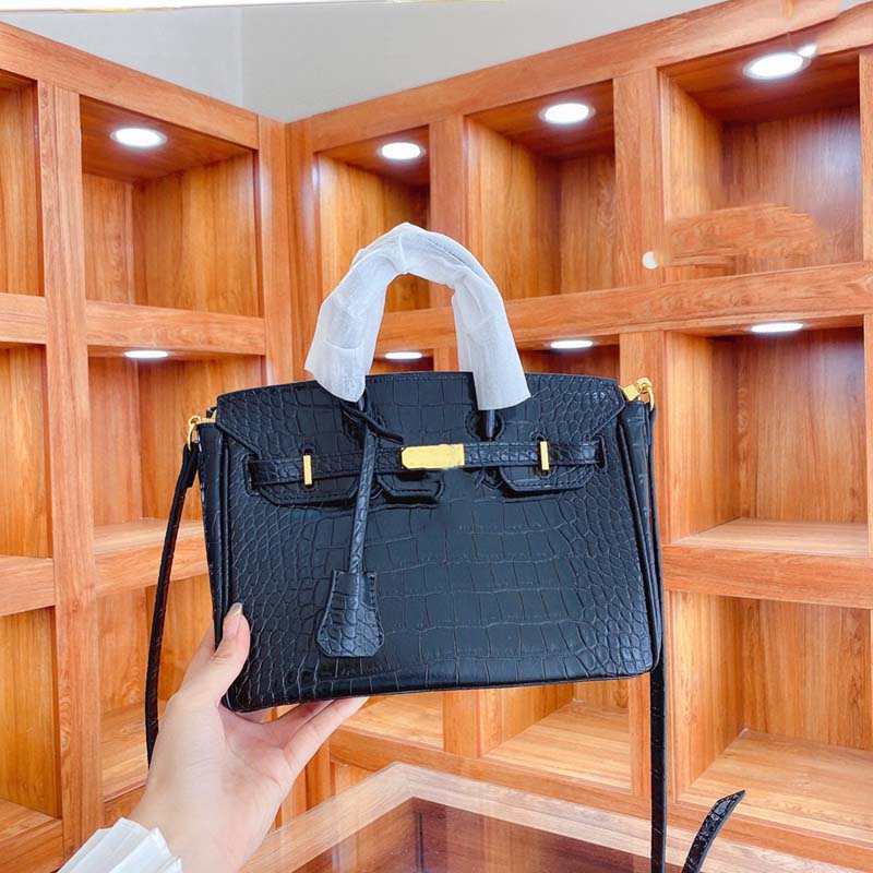 Handväska designer Victorine plånbok axelväska krokodil läder ny bärbar kvinnors väska mode stor kapacitet enkel axel diagonal väska