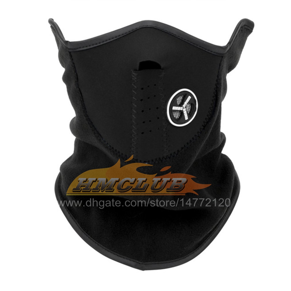 MZZ75 chaud hiver Ski neige écharpe moto demi-masque couverture Sport de plein air cou protecteur moto masque facial