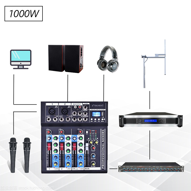 1000W 1KW FM Transmitter complete package for radio station
