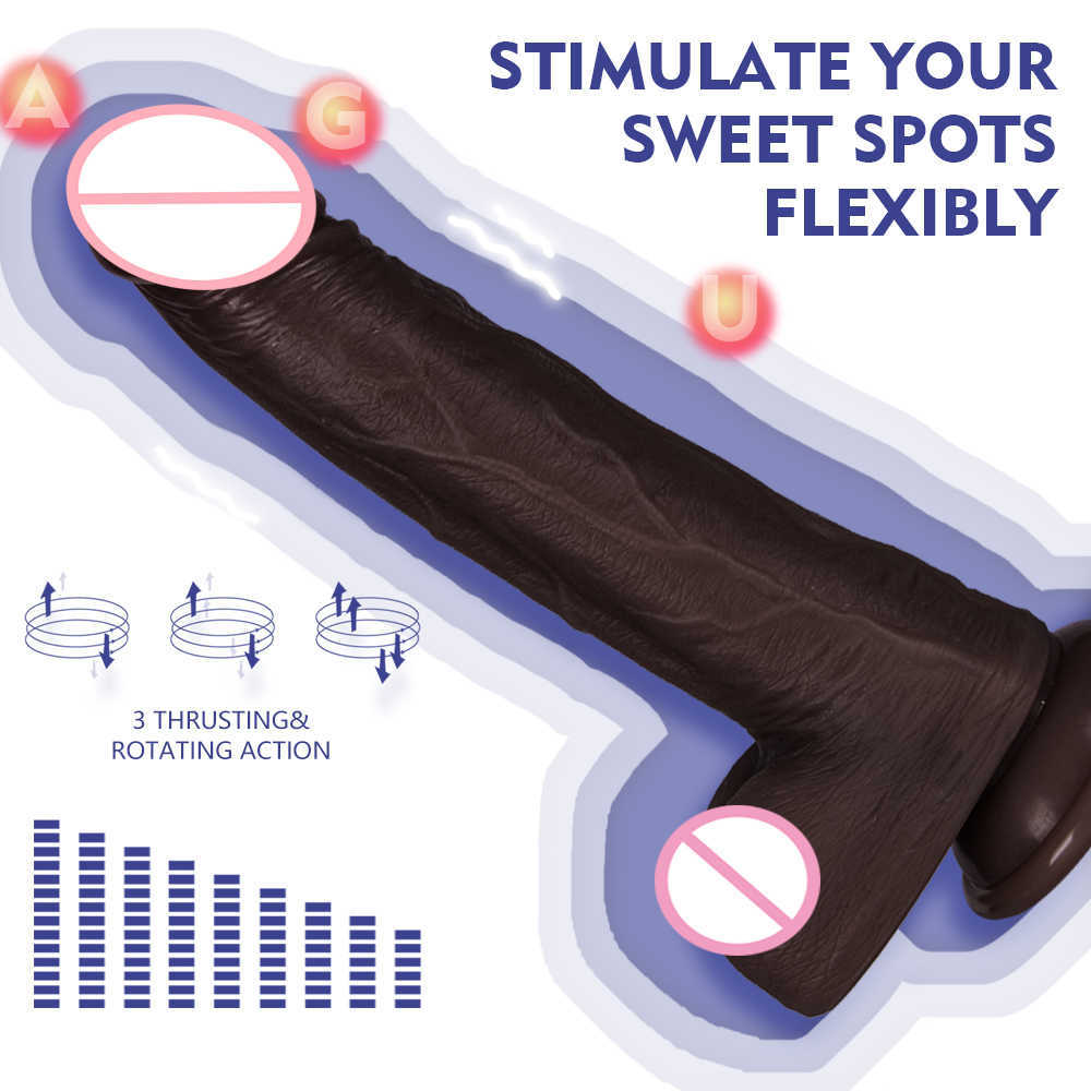 NXY VIBRADORES ROTAÇÃO CONTROLE REMOTO VIBRADOR DILDO PENIS REALISTA COM SUCTION PAR