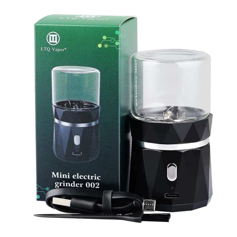 Rökningstillbehör Mini Electric Tobacco Herb Grinder Rök Tillbehör Anpassad LTQ -slipmaskiner