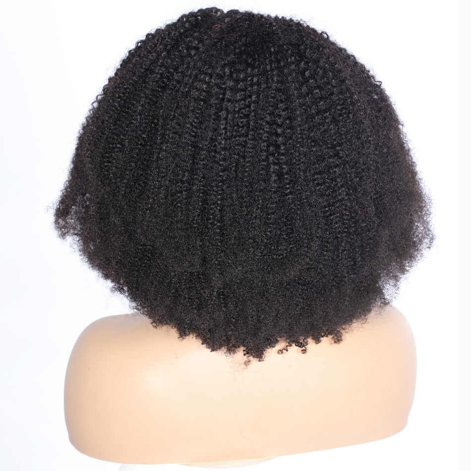 Human Hair Headband Wigs Glueless Afro Kinky Curly Malaysian Full Machine Made Wig for Black Women