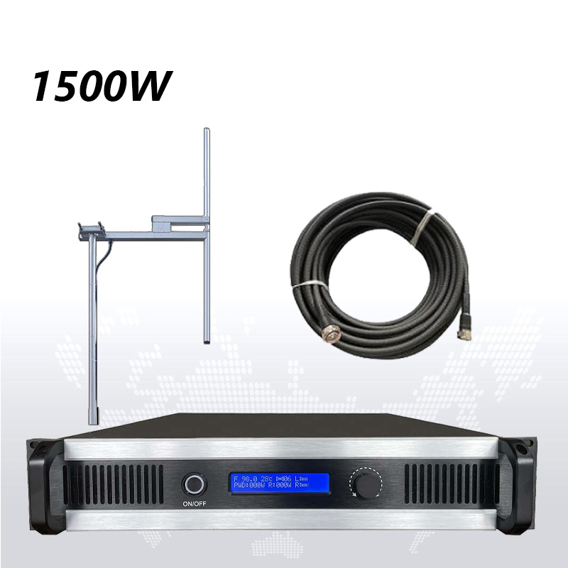 1500W wireless Professional Fm Broadcast Radio Transmitter 87.5mhz-108 Mhz