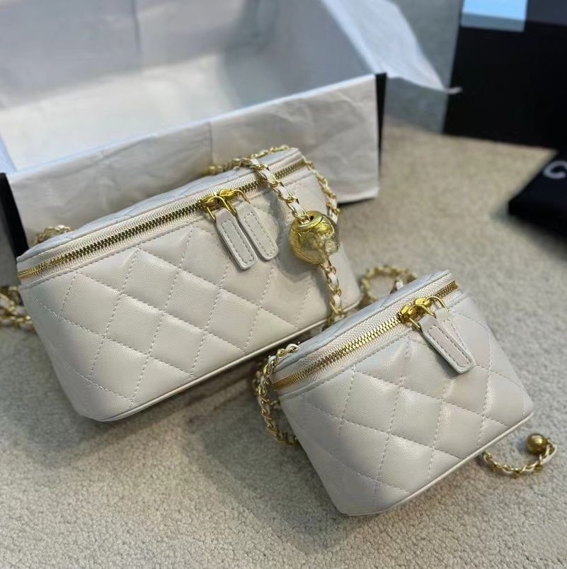 CC portfele projektanta torba luksusowa torebka mody podkładki mody crossbody klasyczne pikowane owcza skóra mini złota piłka kobieta ramię sling vinta299e