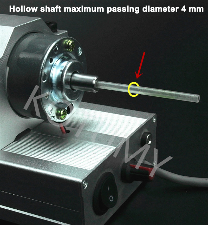 Elektrikli ekipman içi boş şaft motor cihazı olta çubuğu yüzer öğütücü küçük DIY öğütme renk ayarlanabilir hız döndürme makinesi