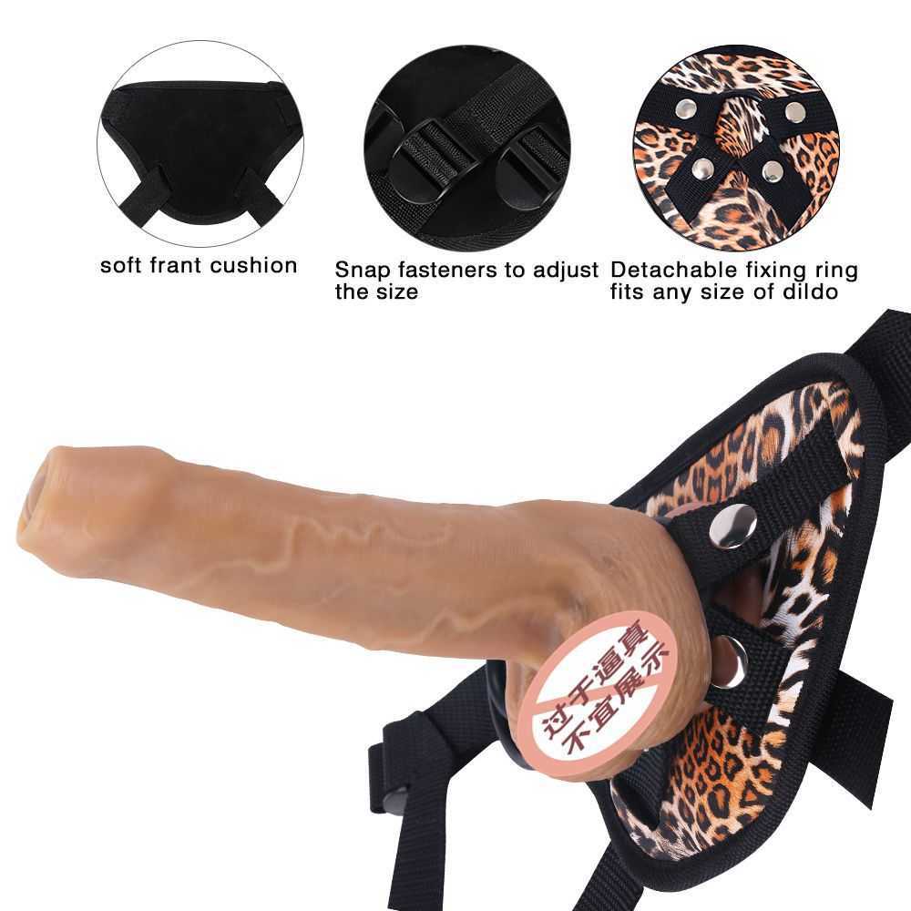 Produkty kosmetyczne F412 Leopard Print 3 pierścień Big Bag Turtle Headkin można otworzyć płynny silikonowy penis dla dorosłych seksowny seksowny produkt