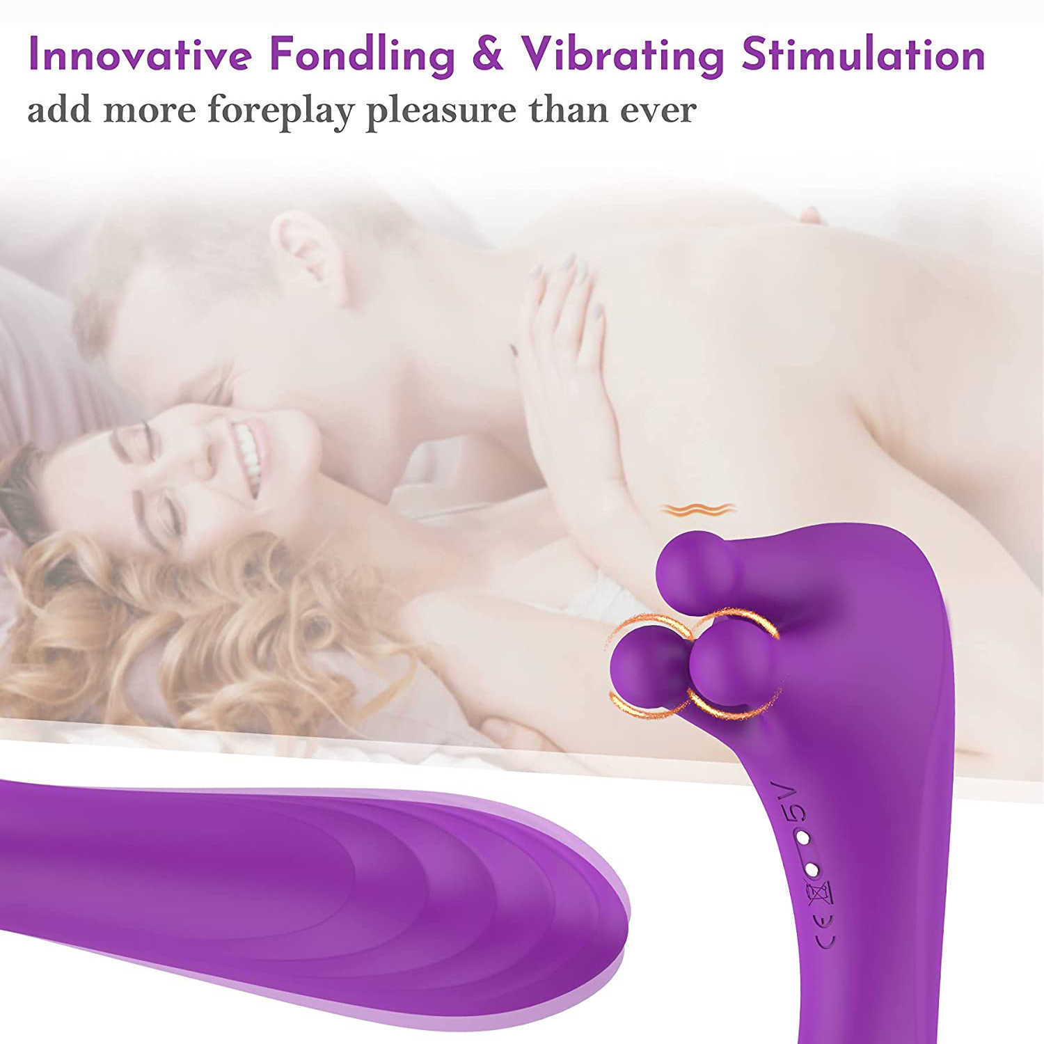 Articoli di bellezza Vibratore clitorideo con Trio di protuberanze accarezzanti G Spot Innovativo stimolatore clitorideo rotante Giocattoli sexy donna