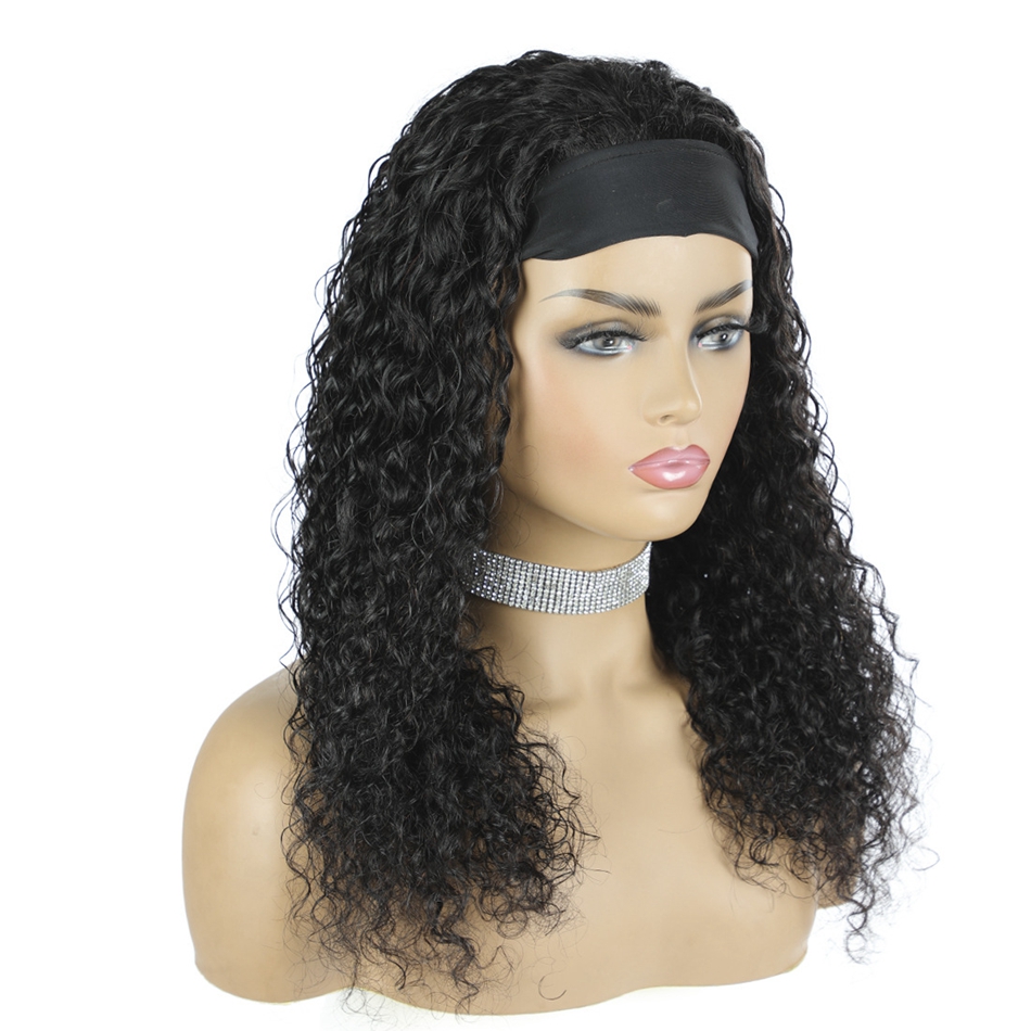 Human Hair Wigs Water Water Wave Brasilian Machine fez peruca sem fúria para mulheres negras